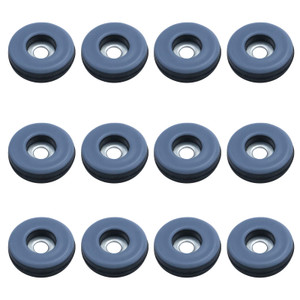 Antrader 1 Inch Screw on Furniture Glides Sliders for Wooden Furniture, PTFE (Teflon) Chair Leg Slides able Ground Protector Anti-Abrasion Sliding Ma