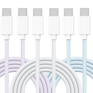 [Apple MFi Certified] iPhone 17 16 15 Charger Cord,3 Pack 6FT 60W USB C to USB C Charging Cable Cord Long for iPhone 17/17 Pro/17 Pro Max/Air/16/16 P