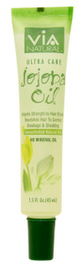 VIA Natural Ultra Care Jojoba Oil Concentrated Natural Oil 1.5oz - Imparts Strength to Hair Strands Nourishes Hair To Combat Breakage & Shedding - 3