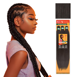 Sensationnel X-pression prestretched braiding hair - 3x braid 58 inch all kanekalon flame retardant synthetic braid for box braids and twists (1 pack