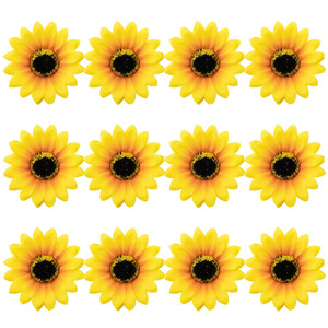 Framendino, 12 Pack Sunflower Hair Clip Flower Pins Duckbill Hairpin Alligator Barrettes Clamp Accessories for Women Girls Summer Beach Party