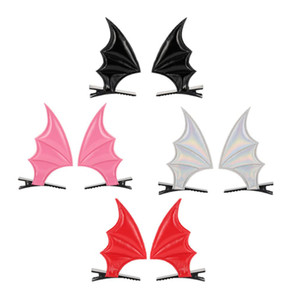 LALAFINA 8pcs Bat Wings Hair Clips Devil Wing Hair Barrettes Horror Hairpins Cartoon Bat Ears Hair Clips for Kids Adults Batwing Costume Cosplay Acce