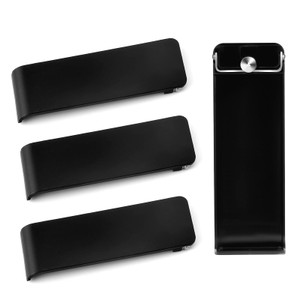 LUTER Back Stand Replacement for Nintendo Switch, 4pcs ABS Kickstand Compatible with Switch Console (Black)