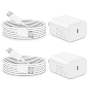 Brasag i Phone 17 16 15 Charger Fast Charging - 20W PD Fast Charger Block with 6Ft USB C Cable for i Phone 17/16/15 Series, i Pad Pro/Air/Mini, Galax