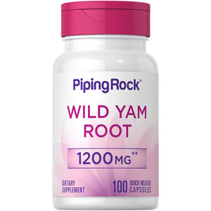 Piping Rock Wild Yam Root Capsules | 100 Count | Extract Supplement | Gluten Free, Non-GMO