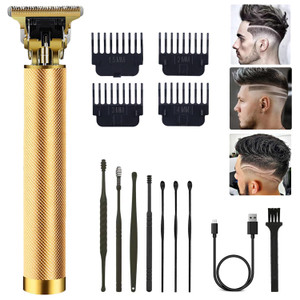 Hair Clippers for Men, Hair Trimmer T Blade Trimmer Zero Gapped Trimmer, Cordless Rechargeable Beard Trimmer Shaver Hair Cutting Kit with Ear Spoon T