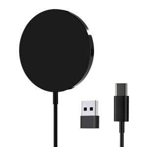 for MagSafe Charger 15W Magnetic Wireless Charging Pad for iPhone 17 16 15 14 13 12 Air Pro Max Plus mini/AirPods 2 3 Pro, Slim Portable Strong Magne