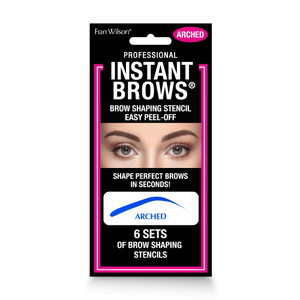 Fran Wilson Instant Brows Makeup Tool: Adhesive Stencils for Perfectly Shaped Brows, Easy to Use, Ideal for Beginners and Pros - Arched