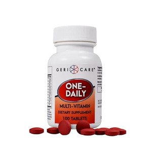GeriCare One-Daily Multi-Vitamin Tablets Dietary Suplement 100 Count (Pack of 1)