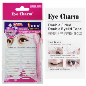 Eye Charm Magic Slim Double Eyelid Tape  Invisible Adhesive Strips for Hooded Monolid Correction  Authentic K-Beauty Tech Made in Korea (Double-Sid