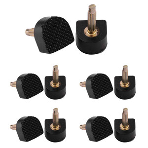uxcell Woman Shoes Repair High Heel Tips Lift Stiletto 10pcs 1.1 x 1.1 x 1.8cm Black