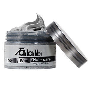 Temporary Silver Gray Hair Wax 4.23oz, Instant Hairstyle Mud Cream, Hair Pomades for Party, Cosplay, Nightclub, Masquerade, Halloween.