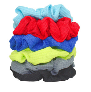 Syleia 6 Pcs Hair Scrunchies Thermal Hair Accessories - 6 Assorted Colors
