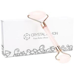C CRYSTAL LEMON White Natural Face Roller, Jade Gua Sha Sculptor for Aging Wrinkles and Puffiness - Natural White Facial Roller Guasha Tool - Premium