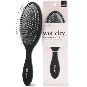 Kitsch Detangler Hair Brush for Wet and Dry Hair, Curly or Straight Hair, Detangling Brush with Flexible Hairbrush Bristles, Hair brushes for Women &