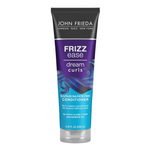 John Frieda Frizz Ease Dream Curls Conditioner, Hydrates and Defines Curly, Wavy Hair, Helps Control Frizz, SLS/SLES Sulfate Free, Enhances Natural C