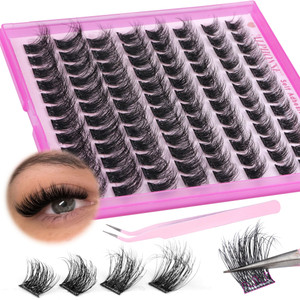 20 Pairs False Eyelashes 3D Faux Mink Lashes Natural Look Wispy Fake Eyelashes ALPHONSE 16-20MM Fluffier Volume Long Thick Lashes Pack 5 Styles Mixed