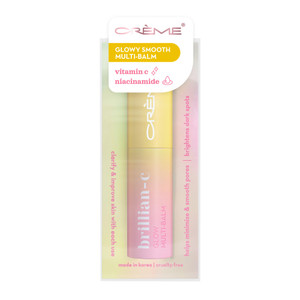 The Crème Shop BRILLIAN-C Glow Multi-Balm - Makeup Primer, Moisturizer & Lip Balm - Made in Korea - Vitamin C Balm Stick