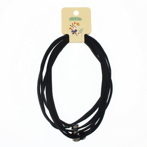 FEEZENT 6PCS High Elasticity Long Snap Hair Ties for Thick Curly Hair and Braids, Connectable Hair Rope, No Slip Adjustable for Puff Ponytail