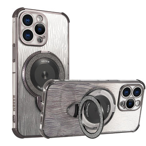 MRRSIWEI for iPhone 16 Pro Case for Women Girls, Luxury Bling Glitter Sparkly Phone Cover with Stand Kickstand Plating Clear Shockproof Case for iPho