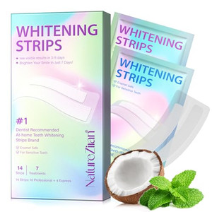 Teeth Whitening Strips,7-Day whitening Strips,Sensitive Teeth Whitener,Enamel Safe for Whiter Teeth,Deep Stains Removal,nstant Teeth Whitening Withou