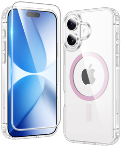 FNTCASE for iPhone 17 Case Clear: Magnetic Phone Cases Compatible with Magsafe Slim Anti Yellowing Military Grade Drop Protection Rugged Shockproof P