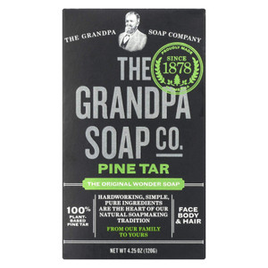 Grandpas Grandpa Pine Tar Soap Lg 4.25 Oz
