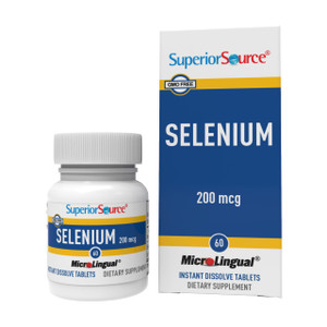 Superior Source Selenium 200 mcg - Immune Health Support Supplement - Selenomethionine Tablets Aid Thyroid Gland Function - Supplement Supports Recyc
