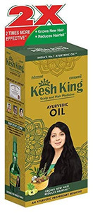KESH KING Ayurvedic Hair Oil | Herbal Oil with Bhringraj & Amla | Enhance Hair Growth | Reduce Hairfall | Nourishes Scalp | Provides Long & Thick Hai