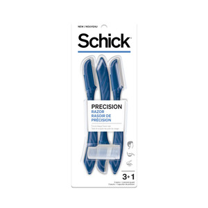 Schick Precision Razor — Precision Razor for Men, Edging Razors, Disposable Razors Men, 3 Count (Pack of 1)