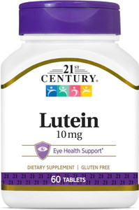 21st Century Lutein 10 mg Tablets, 60 Count