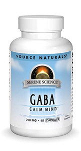 Source Naturals Serene Science GABA, for a Calm Mind, 750mg - 45 Capsules