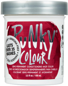 Punky Poppy Red Semi Permanent Hair Color - Vegan & Cruelty-Free Conditioning Red Hair Dye, Lasts Up to 35 Washes, 3.5 fl oz