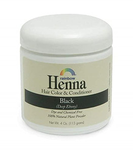 Rainbow Research Henna Hair Color and Conditioner, Persian Black Deep Ebony, 4 Ounce