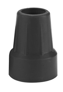Drive Medical RTL10374BKB Replacement Tips for Crutches and Canes, Black,2 Count (Pack of 1)