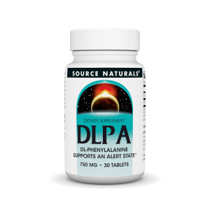 Source Naturals DLPA DL-Phenylalanine Supplement That Supports an Alert State* - 750 mg - 30 Tablets