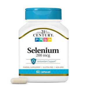 21st Century Selenium 200 mcg Capsules, 60 Count