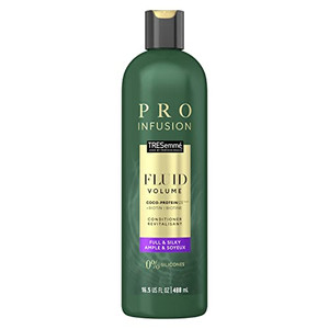 TRESemmé Cruelty-Free Pro Infusion Fluid Volume Conditioner For Full & Silky Hair Infused With Natural Coconut Droplets + Plant-Based Salon Protein +