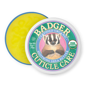 Badger Cuticle Care, 100% Organic Cuticle Cream for Natural Nail Care, Soothe & Restore Dry & Splitting Cuticles, Rich Shea Butter, Light Citrus Scen