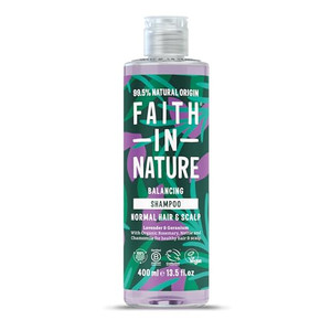 FAITH IN NATURE Natural Shampoo - Vegan & Cruelty Free, No SLS or Parabens - 13.5 fl oz, Lavender & Geranium