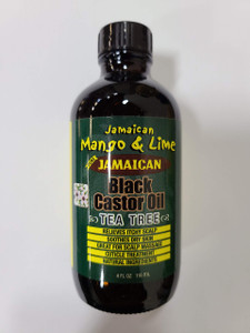 Jamaican Mango & Lime Black Castor Oil (Tea Tree) 4 oz.