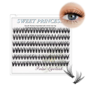 Bodermincer 20 Root Thickness 0.07mm C Curl 3D Individual Eyelashes Extension Soft Black Fake False Eye Lashes Tools (11mm)