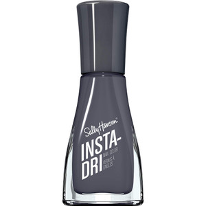 Sally Hansen Insta-Dri, Grease Lightening, Quick Dry, Long Lasting, Opaque, Shiny Black Nail Polish