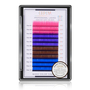 Cluster Lashes 5D Premade Volume eyelash Extensions GEPOYA Professional Individual Eyelashes 0.07mm B Curl Mink Lashes(5D) (11mm)