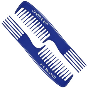 Cantor Lift Teasing Wide Tooth Comb - Chemical and Heat Resistant Detangler - Anti Static for All Hair Types - Durable and Lightweight - 1 Pack