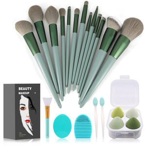 Koccido Makeup Brushes 22 Pcs Makeup Kit,Foundation Brush Eyeshadow Brush Make up Brushes Set (Green, 22 Piece Set Large)
