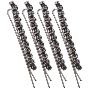 Beaupretty Rhinestone Bobby Pin, hair jewelry bobby pins Crystal Metal Hair Clips Diamond Wedding Bridal Hair Accessories for Women bobby pins decora