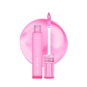 Lamel All-in-One Lip Oil - Lightweight, No-Sticky, Tinted, Plumping, Hydrating Lip Gloss - Lip Balm for Day & Night Use, Long-Lasting Lip Stain, Lip