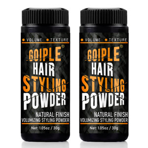 1.05oz Natural Look Volumizing & Texturizing Hair Styling Powder with Flexible Hold - Easy to Apply Texture Powder for Men, No Oil/Greasy/Residue (2p
