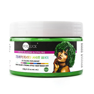 VOLLUCK Hair Color Wax Temporary Hair Color Gray Hair Dye Hair Styling Clays for Party, Cosplay, Halloween, Christmas 4.23 oz. (Gray)